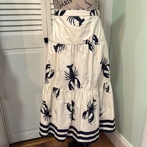 J.Crew, all cotton, lobster skirt, unlined- 10 regular